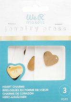 3 heart charms - jewelry press - We R