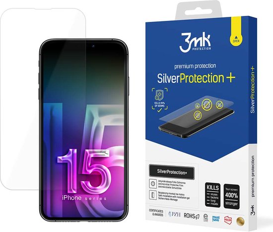3MK SilverProtection+, iPhone 15, 1 pièce(s)