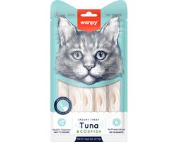 Wanpy - Likbare snack tonijn en kabelauw 5 sticks van 14g