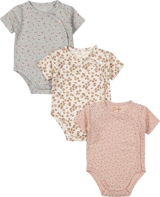 Dirkje NOOS GIRLS Meisjes Rompertje 3 PACK - Maat 74/80