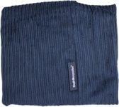 Dog's Companion - Housse ample en velours côtelé double bleu foncé pour coussin / lit pour chien - L - 115x85cm