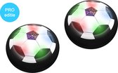 2x TechEssentials Hover Ball - Led Verlichting - 18 cm - Zachte Stootrand | Indoor Voetbal - Zweef - Air Powered Soccer - Flying - Binnen - Vliegende - Cadeau