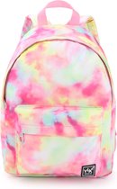 YLX Hemlock Backpack voor kinderen | Tie Dye Pink | Lila, licht roze multi. Gemaakt van gerecycled plastic. Gerecyclede plastic flessen. Eco-vriendelijk. Schooltas - rugzak - meisjes - meiden