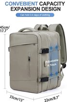 KOSMOS - Reistas - Rugzak - Handbagage - USB poort - Backpack - Waterafstotend - 55L - Bruin