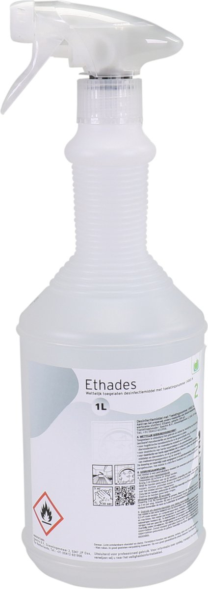 Goedkoopste Desinfectiespray, sprayflacon, Ethades- 1000ml