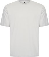 Mario Russo Oversized T-shirt - T-shirts Heren - Katoen - M - Lichtgrijs