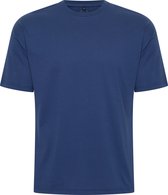 Mario Russo Oversized T-shirt - T-shirts Heren - Katoen - XL - Navy