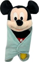 Disney - Mickey Mouse met dekentje knuffel - 25 cm - Pluche