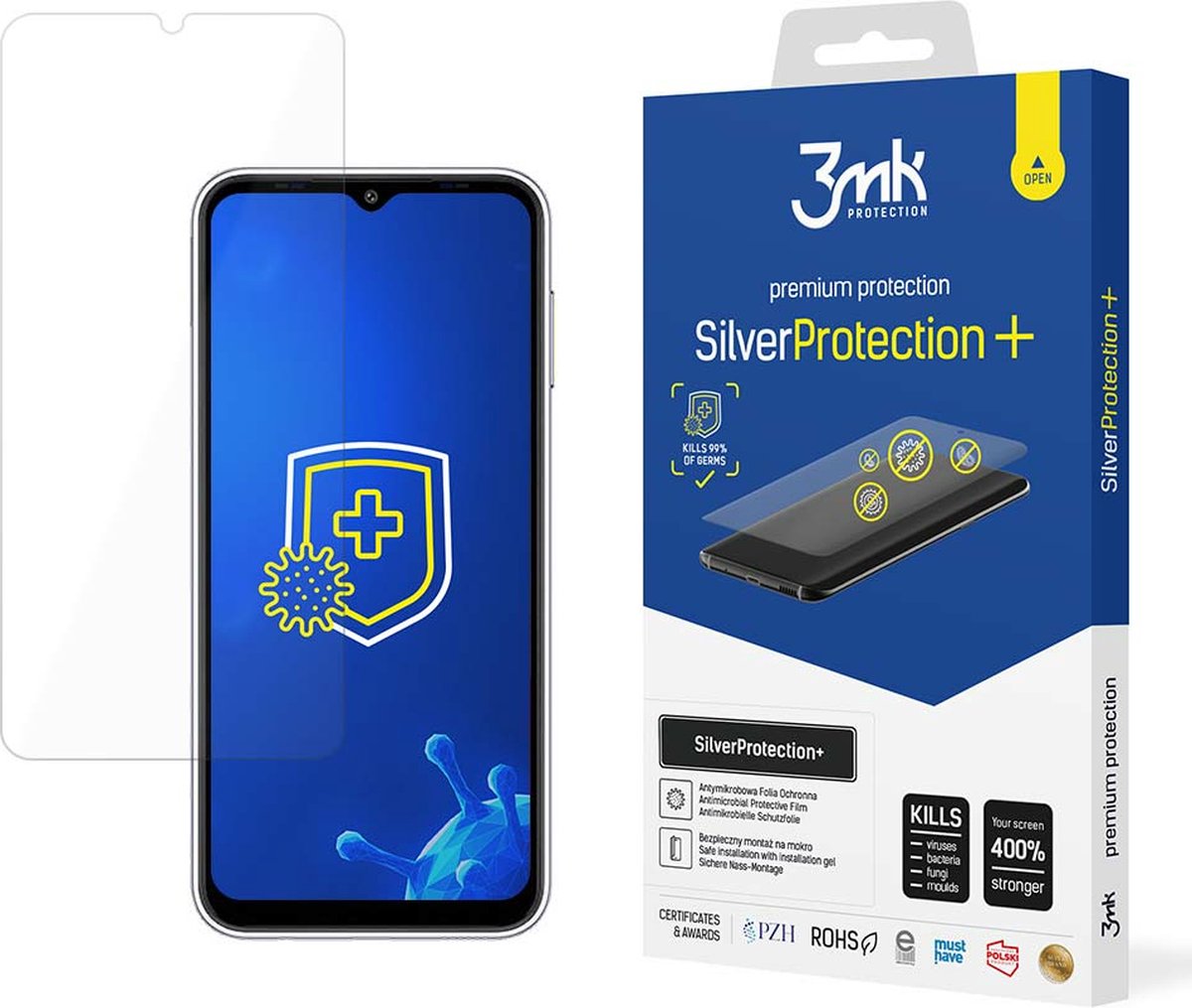 Beschermfolie voor Samsung Galaxy A14 5G – 3mk Silver+