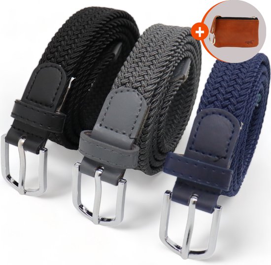 Ceinture élastique - ceinture dames - ceinture élastique - Riem extensible - pack de 3