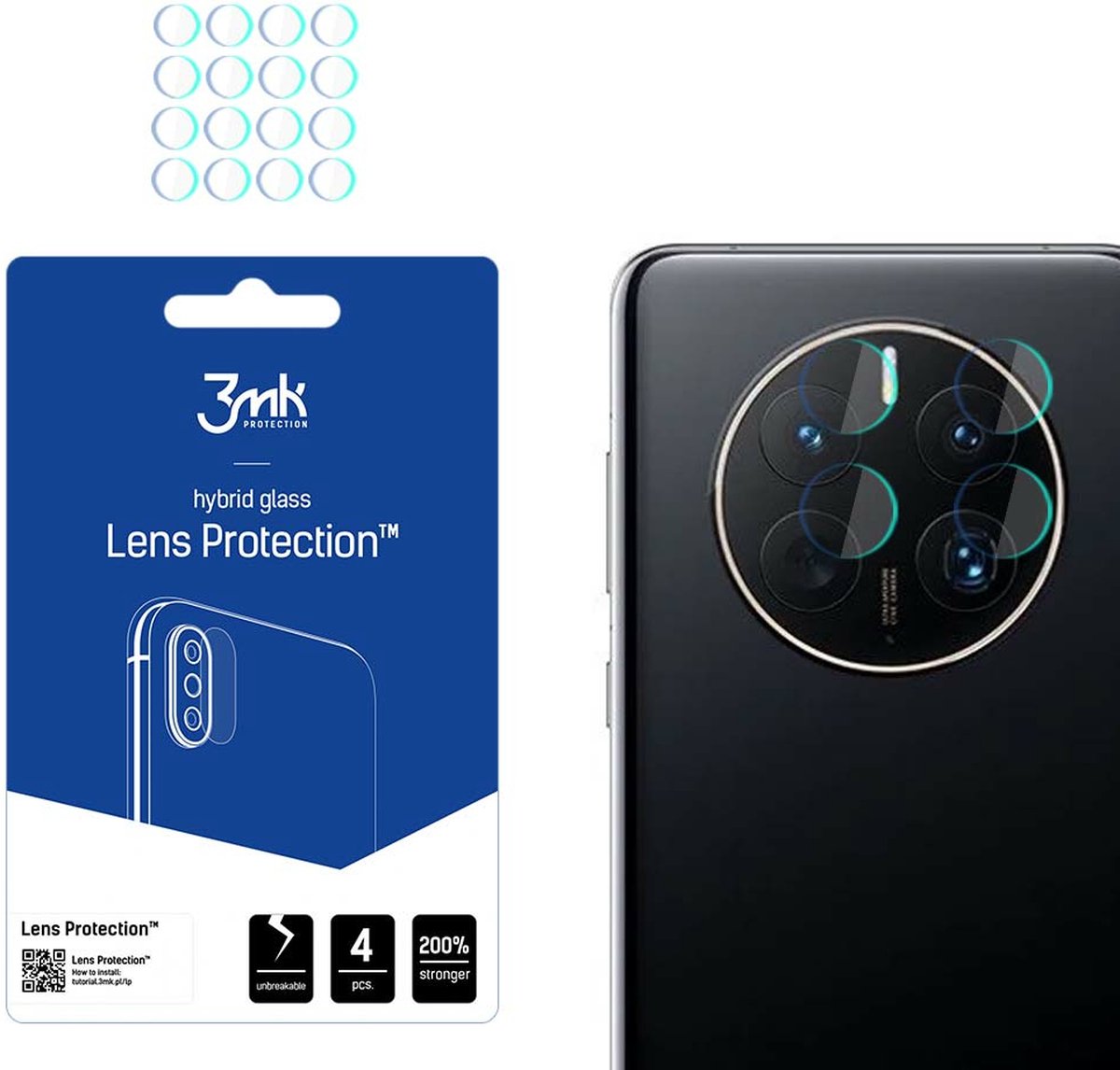 Huawei Mate 50 Pro - 3mk Lens Protection