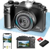 Draagbare Digitale Autofocus Fotocamera met Geheugenkaart - Haarscherpe Foto's en Video's - Compact en Gebruiksvriendelijk - Ideaal voor Onderweg en Thuisgebruik