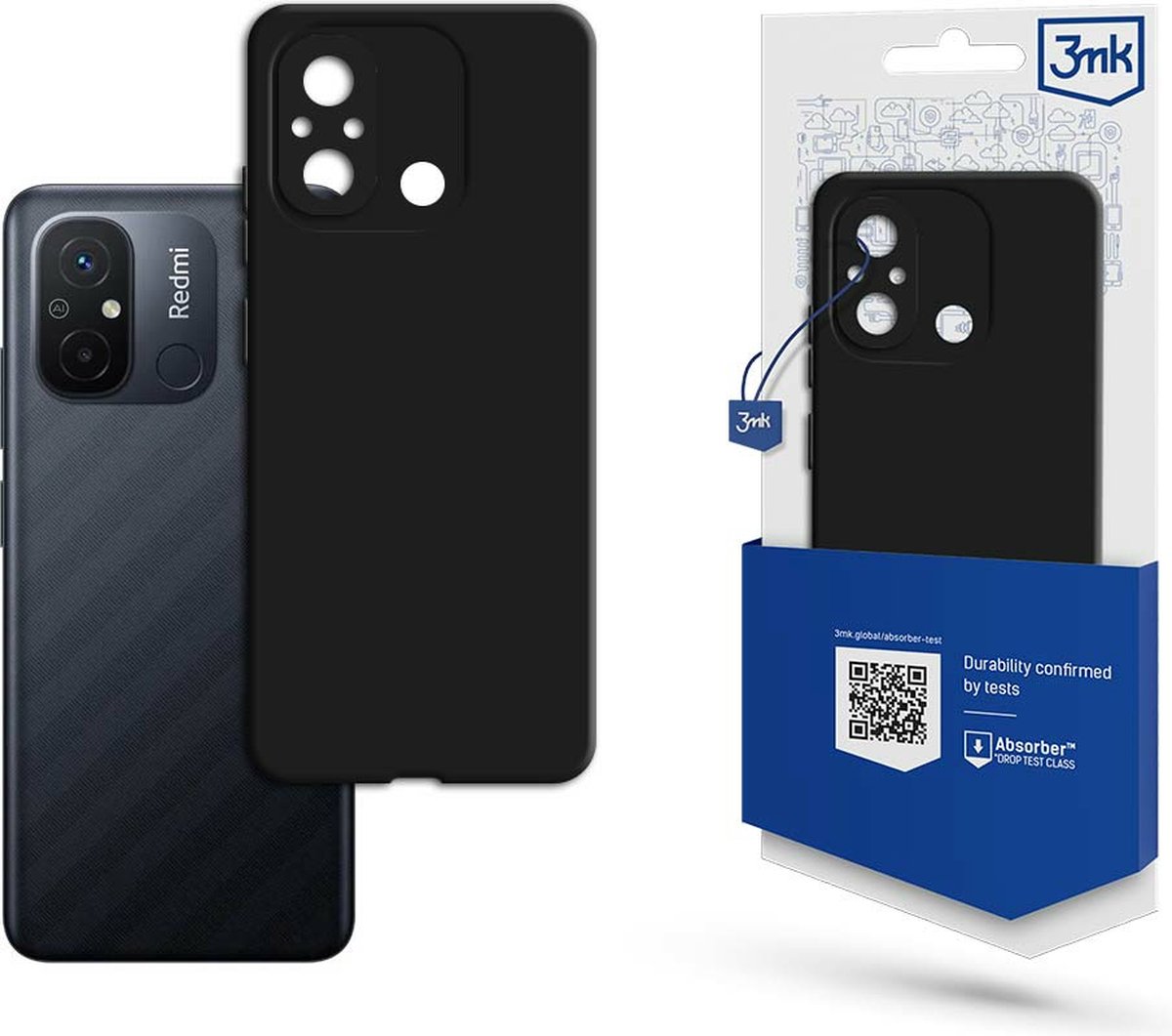 Xiaomi Redmi 12C - 3mk Matt Case black