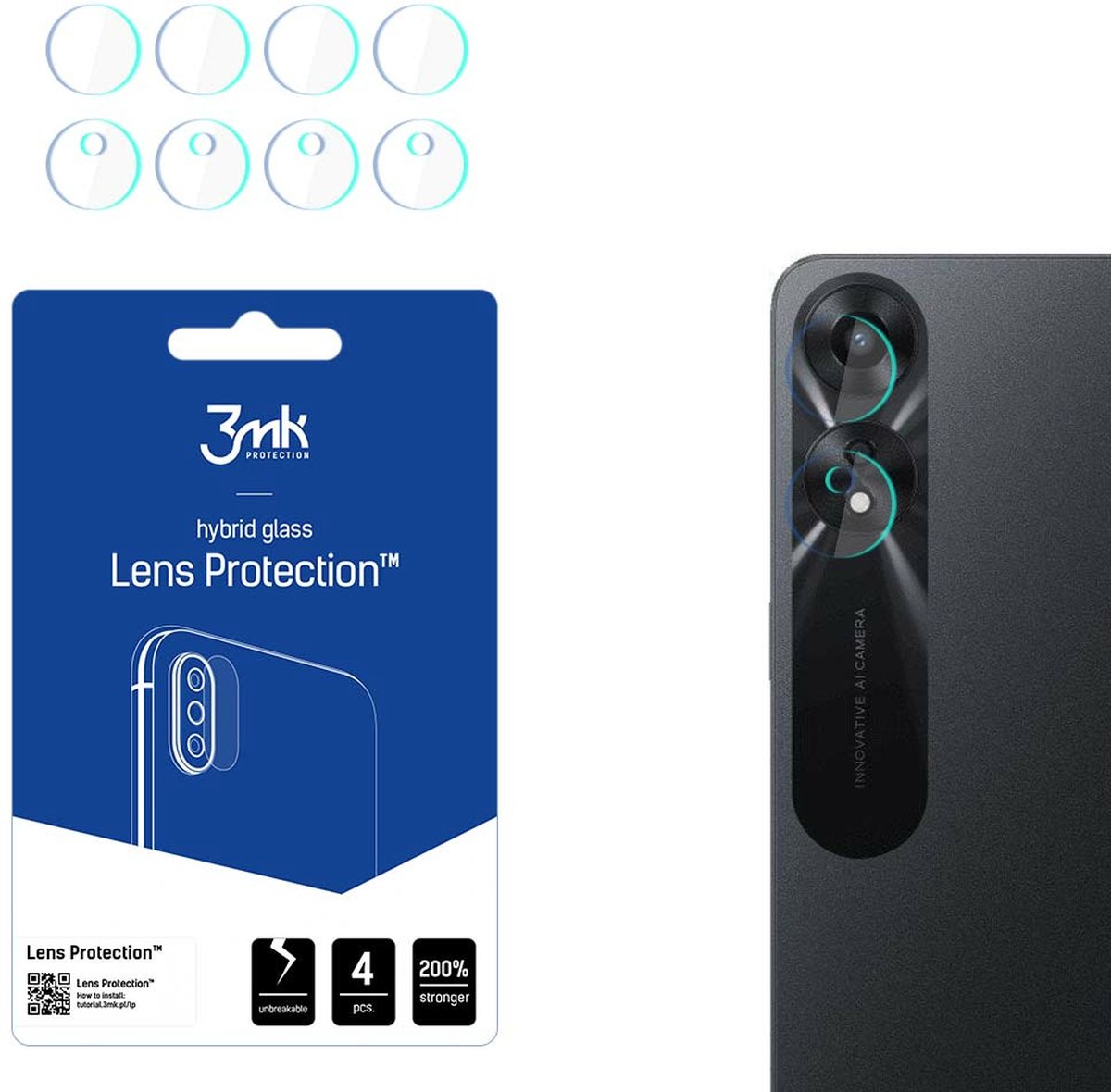 Oppo A78 5G - 3mk Lens Protection