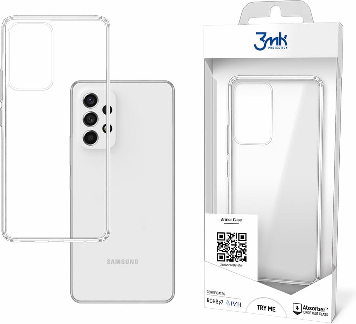 3mk - Samsung Galaxy A53 5g - Armor Case - Stevige Hoes voor Optimale Bescherming - Hoesje - Transparant - Schockbestendig - Extra stevig