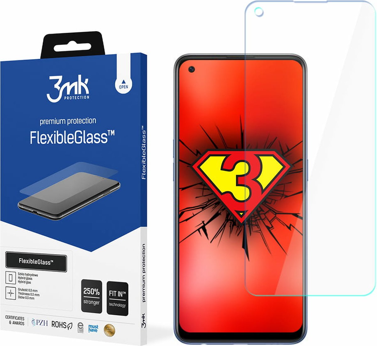 Oppo A74 4G - 3mk FlexibleGlass