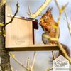Mangeoire Pour Écureuils WILDLIFE HOME En Bois Massif Avec Toit Métal