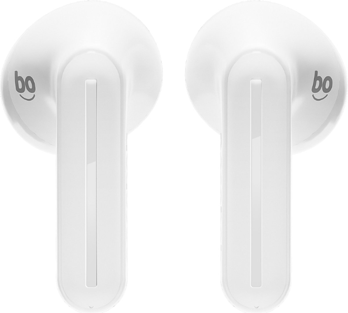 pocobob® GO - draadloze oordopjes - witte oordopjes - semi in-ear - met ENC microfoon - half in-ear bluetooth oortjes - semi in-ear