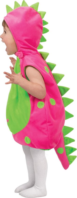 Rubies - Draak Kostuum - Dotty Dino Dot Kind Kostuum - groen,roze - Halloween - Verkleedkleding