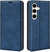 Samsung Galaxy S24 Plus (S24+) hoesje - Luxe Wallet Bookcase (Magnetische Sluiting) - Blauw - GSM Hoesje - Telefoonhoesje Geschikt Voor Samsung Galaxy S24 Plus (S24+)