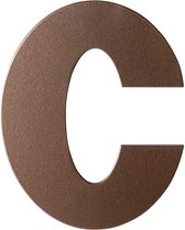 Bronze blend letter C plat, 110 mm