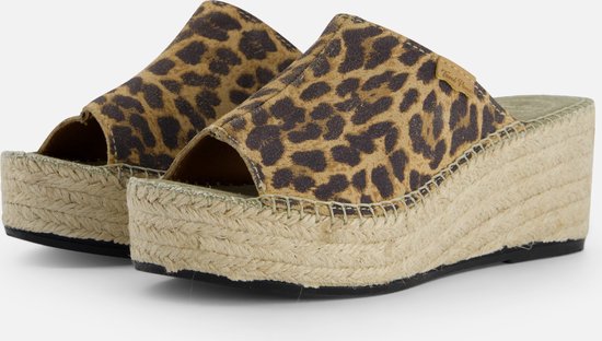 Toni Pons Ivori Leopard Espadrilles bruin Leer - Dames - Maat 41