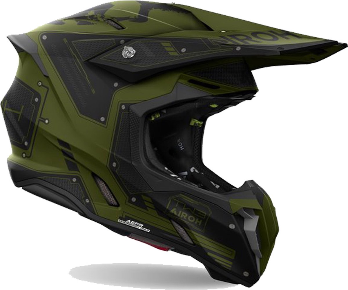 Airoh Twist 3.0 Military Black Green M - Maat M - Helm