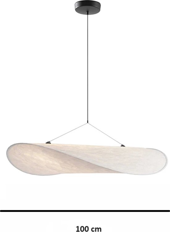 YMA® Design Hanglamp LED - 100cm Breed - Verstelbaar Snoer tot 200cm - Home Decor - Zijden Stof
