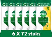 Dettol Doekjes Citrus 72st - 6 Stuks - Voordeelverpakking