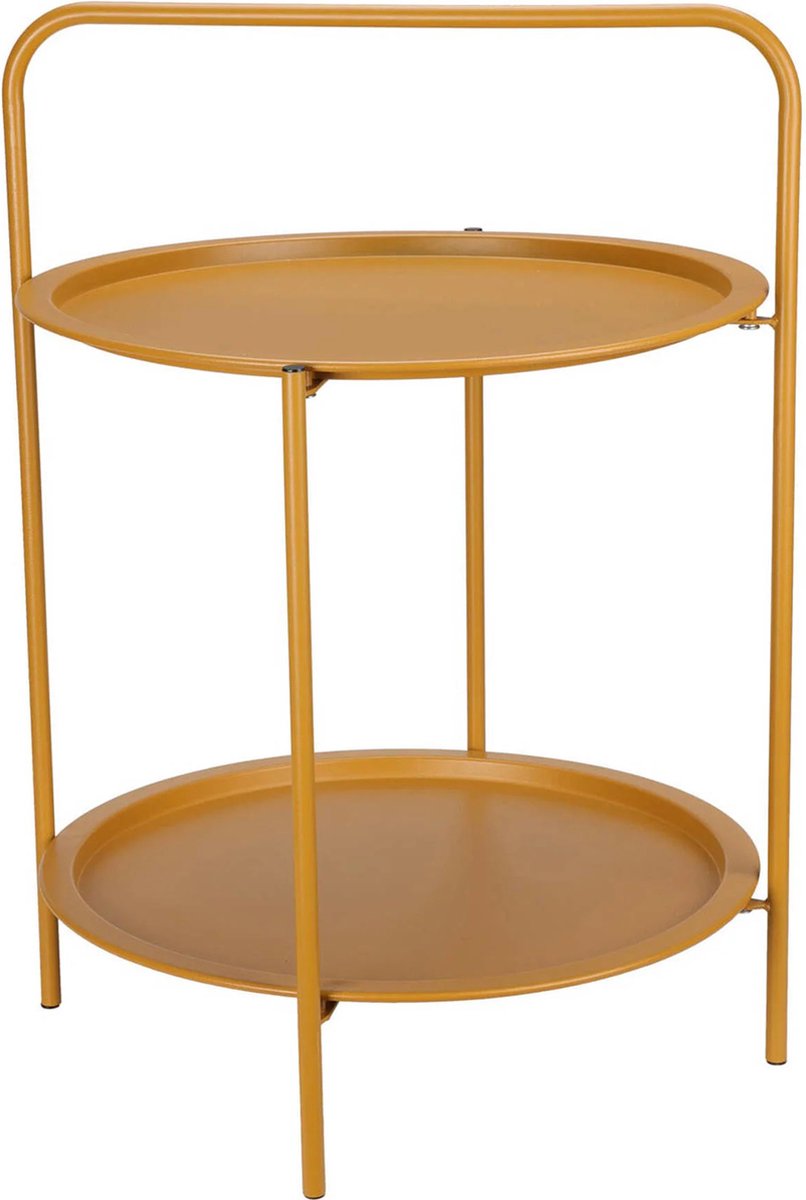 Ambiance bijzettafel (Ø50xH66 cm) Mosterd geel