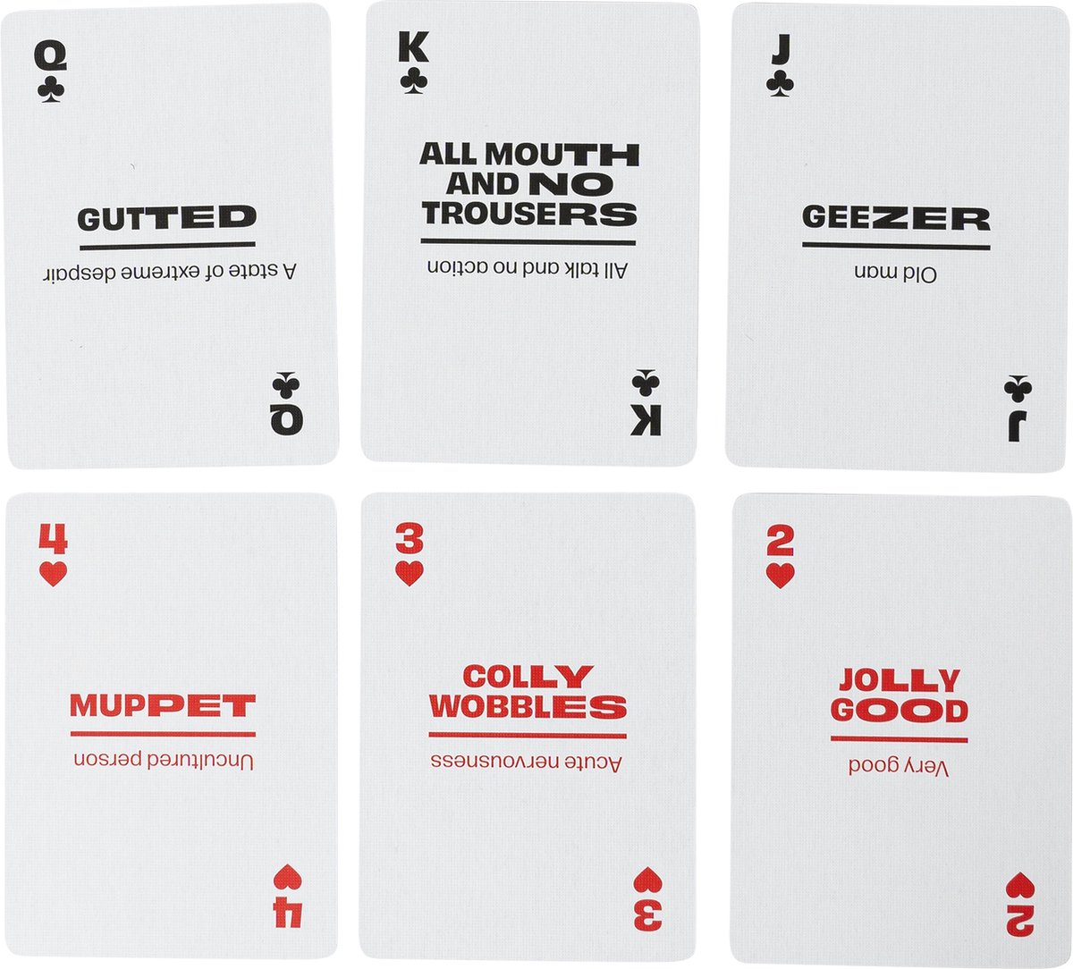 Lingo- Britse speelkaarten- playingcards- talen leren- Britisch- jong en oud- Britse woordenschat- woordenschat- Leer Britse woordenschat op een leuke en gemakkelijke manier- 52 essentiële vertalingen- Leren- reizen- spelen