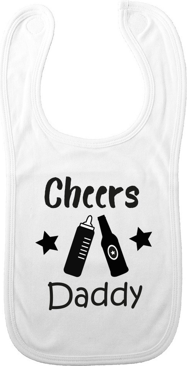 Goedkoopste Bellatio Decorations Baby slabbetje - wit - biertje papa - kraam cadeau - slab/morsdoek - Vaderdag