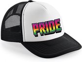 Bellatio Decorations Gay Pride cap/pet voor volwassenen - zwart - pride - regenboog - LHBTI - unisex