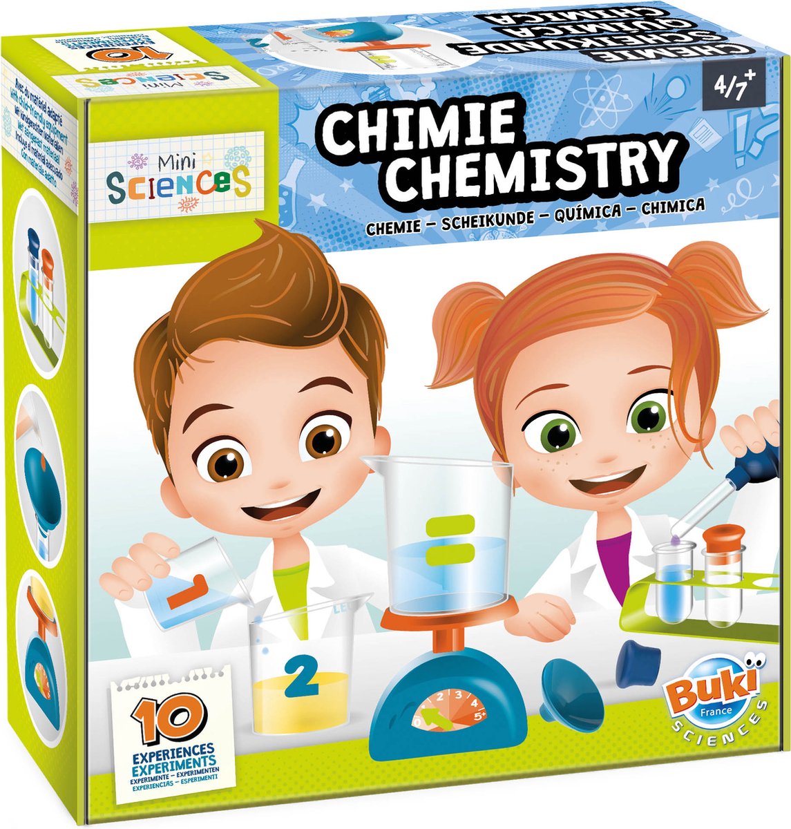 Buki - Mini Sciences - Je Eerste Scheikunde Set - Experimenten - Wetenschappen