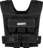 GRAVITY Gewichtsvest 10 KG voor CrossFit & Fitness – Tactical Vest & Trainingsvest - Verstelbaar in Gewichten – Zwart