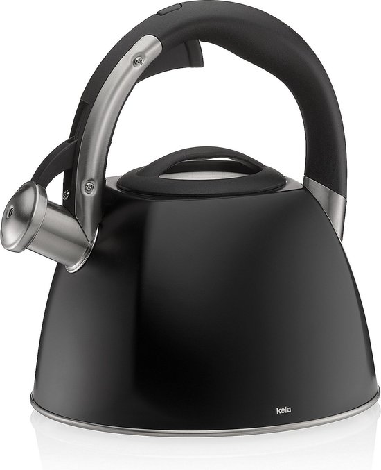 Fluitketel, Zwart, 2.4 L - Kela | Vitus