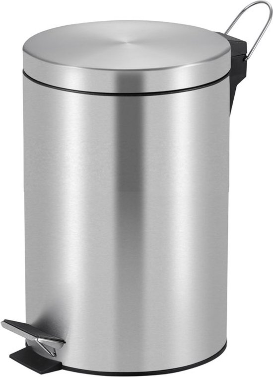 V-Part - Pedaalemmer 20 liter - Stainless steel - mat RVS - Prullenbak