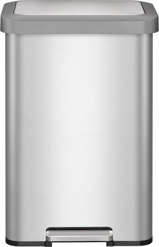 EKO - Cozy pedaalemmer 45 ltr, EKO - Stainless steel Plastic - mat RVS