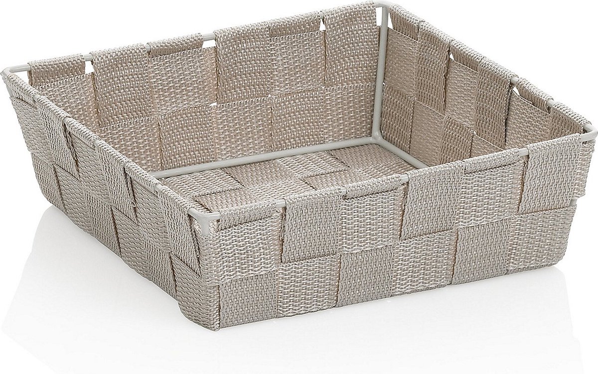 Kela Badkamer - Alvaro Mand 19x19x6 cm - Polypropyleen - Zilver