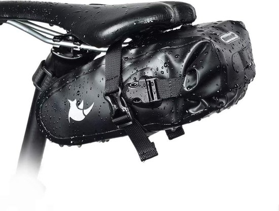 Zadeltas 14 Liter - Zwart - Waterdicht - Racefiets/Mountainbike