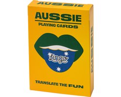 Lingo- Australische speelkaarten- playingcards- talen leren- Australian- jong en oud- Australische woordenschat- woordenschat- Leer Australische woordenschat op een leuke en gemakkelijke manier- 52 essentiële vertalingen- Leren- reizen- spelen