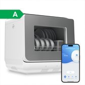 Bol.com Amenzo® - Mini Vaatwasser - Inclusief App - Energielabel A - 900 Watt - 5 Programma's - Wit - Afwasmachine - Met Waterre... aanbieding