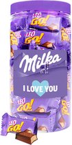 Milka Leo Go mini chocolade "I Love You" - wafers met melkchocolade - 500g
