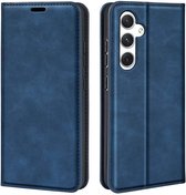 Samsung Galaxy S24 Hoesje - Luxe Wallet Bookcase (Magnetische Sluiting) - Blauw - GSM Hoesje - Telefoonhoesje Geschikt Voor Samsung Galaxy S24