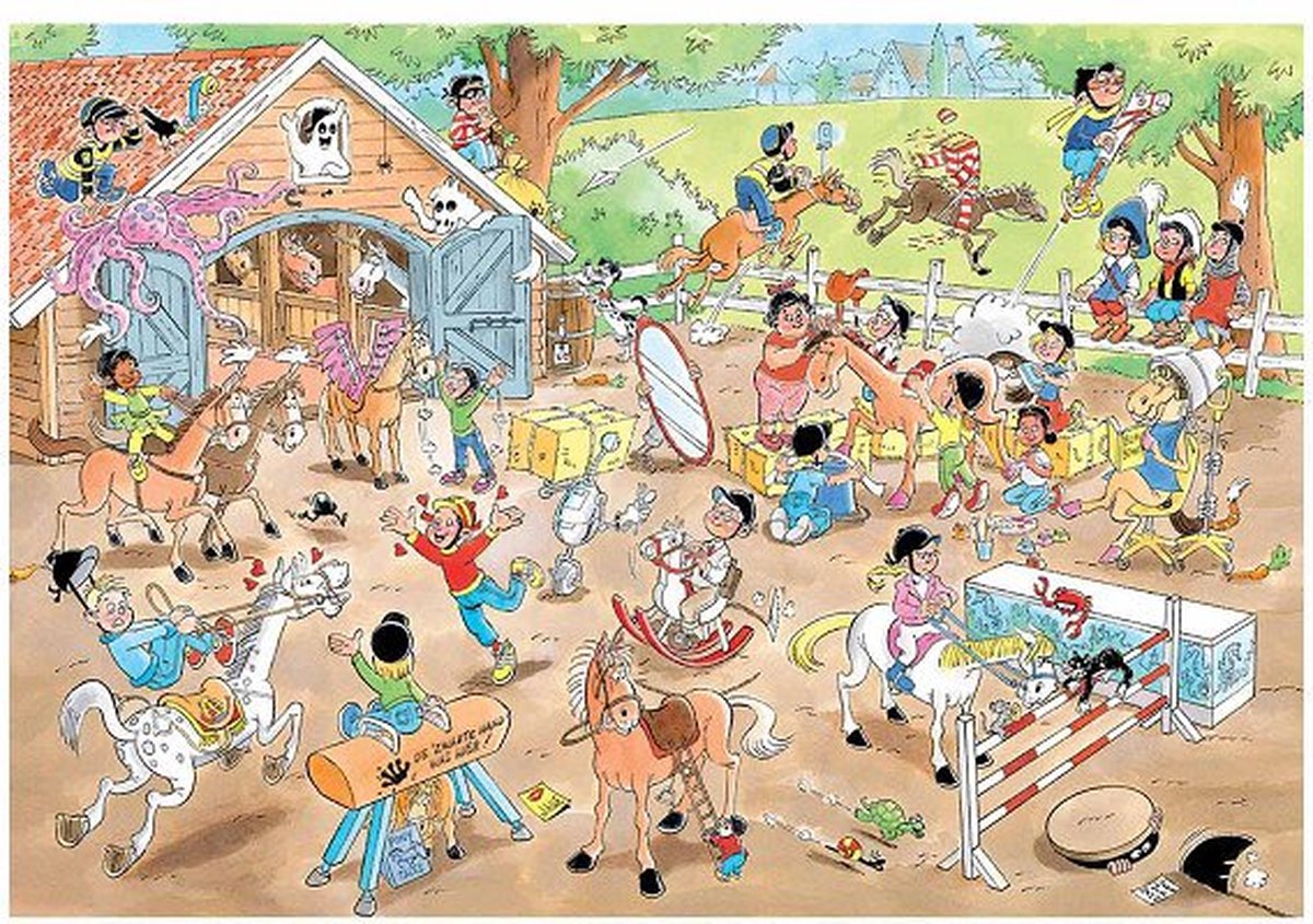 Jan van Haasteren Junior - De Manege - 360 stukjes - Puzzel — afbeelding 3