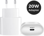 WISEQ Adapter - Oplader voor Apple iPhone & iPad - iPhone snellader - 20 W - Wit
