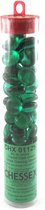 Chessex Glass Gaming Stones - Crystal Dark Green (40+)