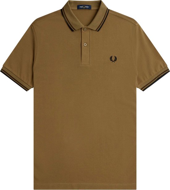 Fred Perry - Twin Tipped Shirt - Polo Shaded Stone-3XL