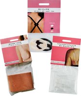 3BMT® BH Accessoires Set - Boob tape, BH clips en transparante BH Bandjes - Onzichtbare BH Vervanger