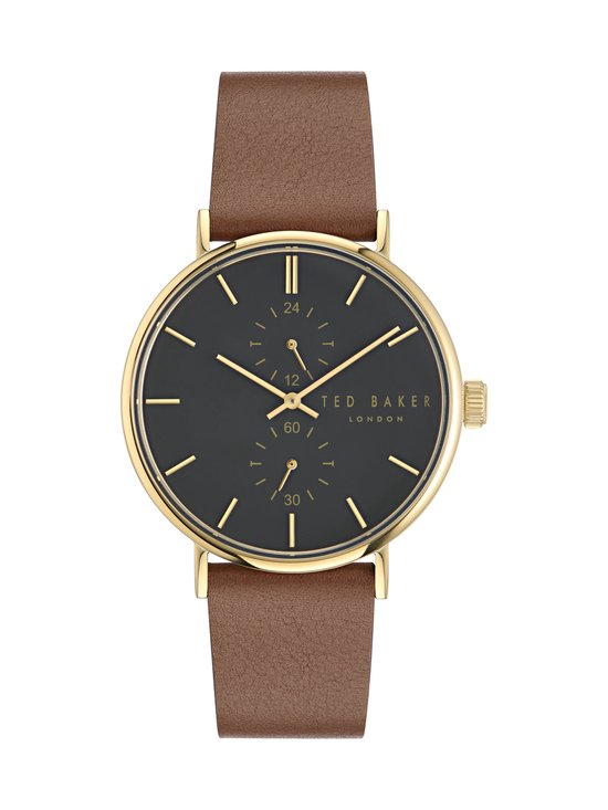 Ted Baker Phylipa Gents Timeless Quartz Analog Watch Case: 100% Stainless Steel | Armband: 100% Leather 41 mm BKPPGF303W0